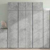 Ormarić za pohranu boja betona 70x42,5x225 cm konstruirano drvo | shoptok.hr