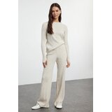 TRENDYOLMILLA ženski set top i pantalone TWOAW24AU00032, bež-školjka Cene