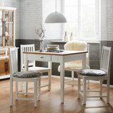 Bessagi Home jedilna miza camden, barve bora, bela, 80x86 Cene