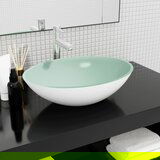 vidaXL Umivaonik stakleni 50 x 37 x 14 cm bijeli Cijene