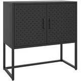  Komoda crna 75 x 35 x 75 cm čelična | shoptok.hr