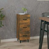 Komoda boja dimljenog hrasta 34 5x34x90 cm konstruirano drvo | shoptok.hr