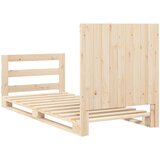  Okvir kreveta s uzglavljem 90 x 200 cm od masivne borovine | shoptok.hr