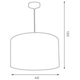  Luster na sajli ARDEN 1xE27/60W/230V prečnik 40 cm bela/zlatna | Eponuda.com