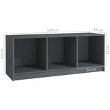 vidaXL TV omarica siva 104x33x41 cm trdna borovina | Shoptok.si