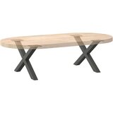  Noge za klubsko mizico v obliki črke X 2 kosa antracitne 60 x (30-31) cm jeklo, (22123525) | Shoptok.si