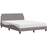  Krevet s madracem Dover smeđesivi 120 x 200 cm od tkanine | shoptok.hr