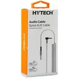 HY-X76 1m 3.5mm Stereo audio kabel spiralni bijeli