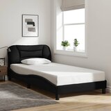  Okvir kreveta s LED-om bez madraca Hvar crni 100x200 cm od tkanine | shoptok.hr