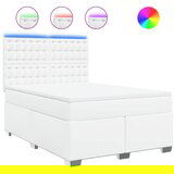 vidaXL Krevet s oprugama i madracem bijeli 140x190 cm od umjetne kože | shoptok.hr