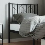  Kovinsko posteljno vzglavje črno 75 cm, (20954030)