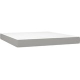 Krevet s oprugama i madracem svjetlosivi 180x200 cm od tkanine | shoptok.hr