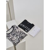 Sinsay Pamučna majica s printom | shoptok.hr