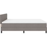  Postelja z vzmetnico z vzmetnico Taupe 180 x 200 cm blago, (5000128466) | Shoptok.si