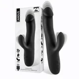 Angus Vibrator with Thrusting Movement 2 Motors Silicone Black