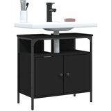 vidaXL Ormarić za umivaonik crni 60 x 30 x 60 cm konstruirano drvo Cijene