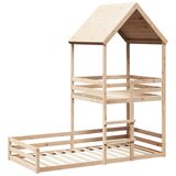 vidaXL Pograd s streho 90x200 cm trdna borovina, (21243218) | Shoptok.si