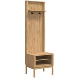  Ormar za hodnik s policom FLORO Vosak smeđa 50 x 40 x 158 cm | shoptok.hr