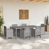  Stol za vrt Svjetlosiva 200 x 100 x 73 cm poliratan | Eponuda.com