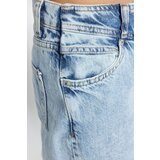 Trendyol Blue Waist Detailed High Waist 90's Wide Leg Jeans | shoptok.hr