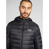 Ea7 Emporio Armani Prehodna jakna črna / bela | Shoptok.si