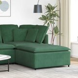  Modularni kauč s podnožjem, tamnozeleni 100x100x48 cm | shoptok.hr