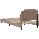  Okvir kreveta s LED svjetlima cappuccino 90x200 cm umjetna koža | shoptok.hr