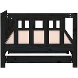  Dnevni ležaj na izvlačenje crni 2x(90x200) cm masivna borovina | shoptok.hr