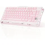 mercury K1 75% wireless mechanical gaming keyboard/special edition sakura pink/aluminium alloy /hot-swap/sideprint keycaps/linear switches