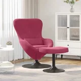 Stolica s Pufom Vinska crvena Baršun
