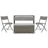 Bessagi Garden Set Za Balkon Mario, Modularen, Sivorjava | Shoptok.si