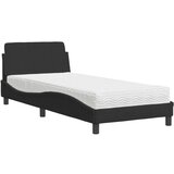 vidaXL Postelja z vzmetnico črna 90x190 cm žamet, (21216062) Cene