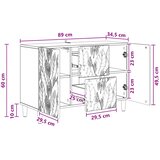  Kreveta Dimljeni hrast 89 x 34,5 x 60 cm Konstruirano drvo | shoptok.hr