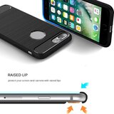 Techsuit Carbon Silicone ovitek za iPhone 7 Plus - črn | Shoptok.si