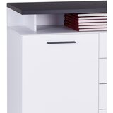 Premium Living komoda maxi, bela, temno siva | Shoptok.si