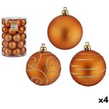 Set božićnih kuglica Oranžna PVC 6 cm (4 kom.) | shoptok.hr