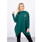 Kesi Oversized sweatshirt with asymmetrical sides in green Cijene