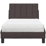 vidaXL Krevet s madracem tamnosmeđi 90 x 190 cm od tkanine | shoptok.hr
