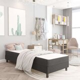 vidaXL Boxspring postelja temno siva iz blaga 100x200 cm Cene