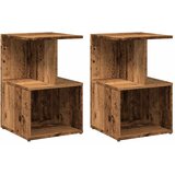Maison Chic Dvo delni komplet Nočne omarice - Nočne mize starinski les 35x35x55 cm inženirski les, (21689459) Cene