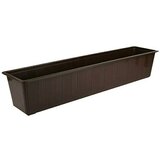 Plastična žardinjera (Vanjska dimenzija (D x Š x V): 80 x 17 x 14 cm, Smeđe boje) | shoptok.hr