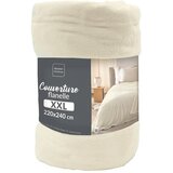 Douceur d int&amp;eacute;rieur Krem deka od mikroflanela 220x240 cm Flanou &amp;ndash; Slike