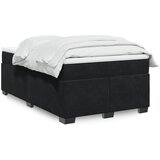  The Living Store Box spring postelja z vzmetnico črna 120x190 cm žamet - Box Spring Postelja, (21518882) | Shoptok.si