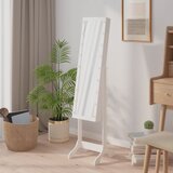  Samostojeće ogledalo s LED svjetlima bijelo 34 x 37 x 146 cm | shoptok.hr
