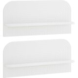  Zidna polica 2 kom. Bijela 80,5 x 13,5 x 37,5 cm Prerađeno drvo Cijene