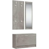  3-u-1 set ormarića za cipele siva boja betona konstruirano drva | shoptok.hr