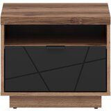 MID.YOU MAJHNA NOČNA OMARICA, črna, barve hrasta | Shoptok.si