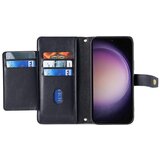 INORCO Ovitek za telefon z žepom na zadrgo za Samsung Galaxy S23, reže za kartice, stojalo, PU usnjen ovitek za telefon s trakovi, (22035732) | Shoptok.si