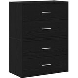  Ormari s 2 ladice 2 kom crni hrast 60x31x40cm konstruirano drvo | shoptok.hr