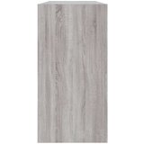 Ormarić za knjige / komoda siva boja hrasta 50x25x80 cm drveni | shoptok.hr